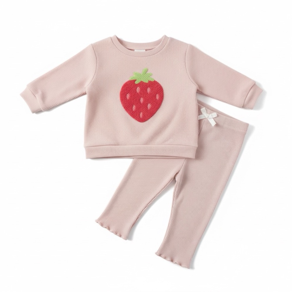 Nicole Miller Pink Strawberry Baby Outfit